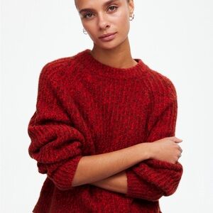 Madewell Red Knit Sweater